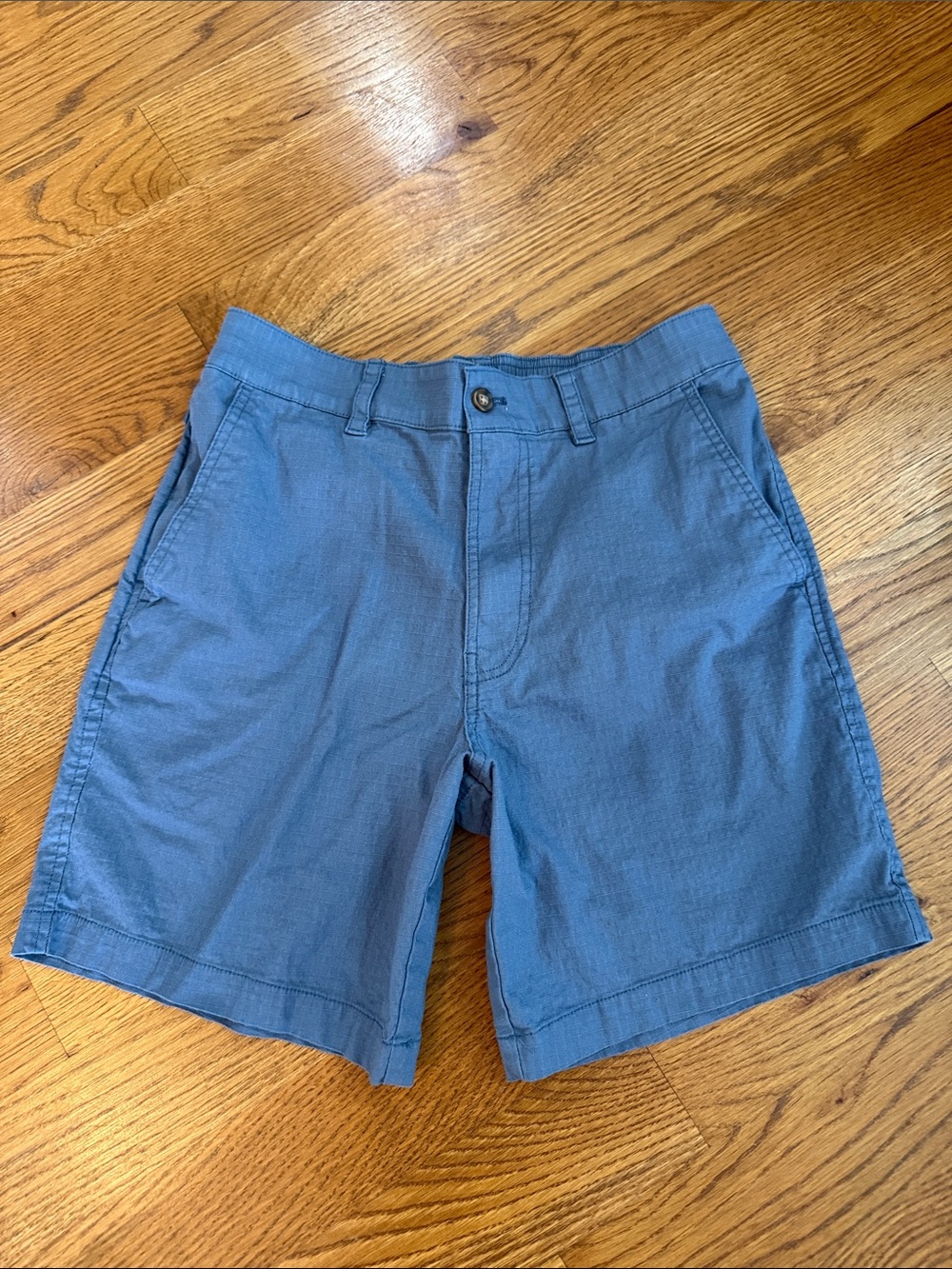 Lucky Brand Mens Blue Ripstop Shorts Size Small Elastic Waist Casually